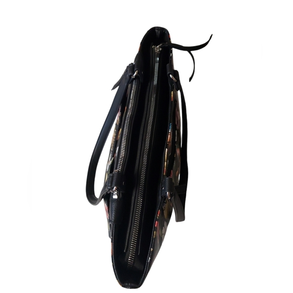 Rosetti Floral And Beautiful Birds Print Black Women's Shoulder Bag - Picture 9 of 17